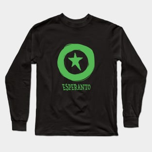 Esperanto Verda Stelo Long Sleeve T-Shirt